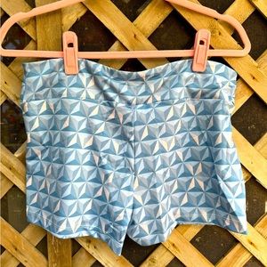 Disney Epcot Spaceship Earth Custom Print Biker Shorts Size XL